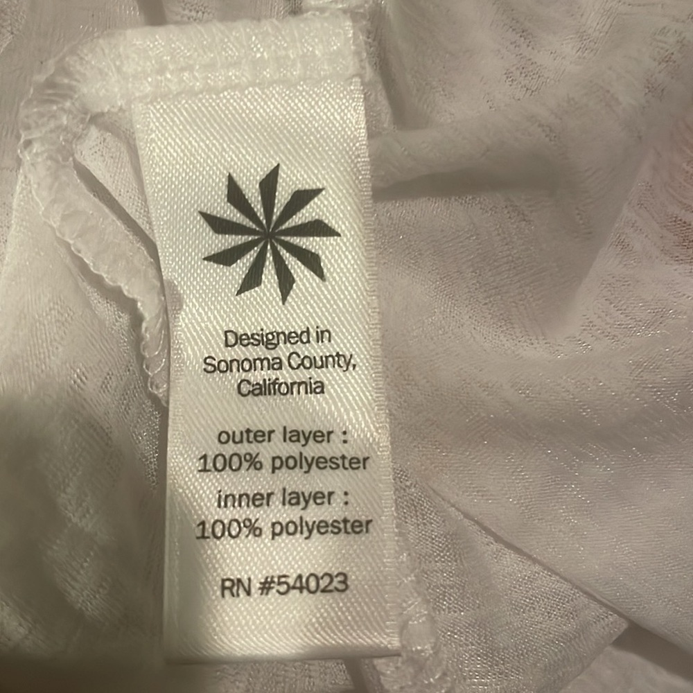 Athleta Sun Stripe Tee White - Picture 7 of 7